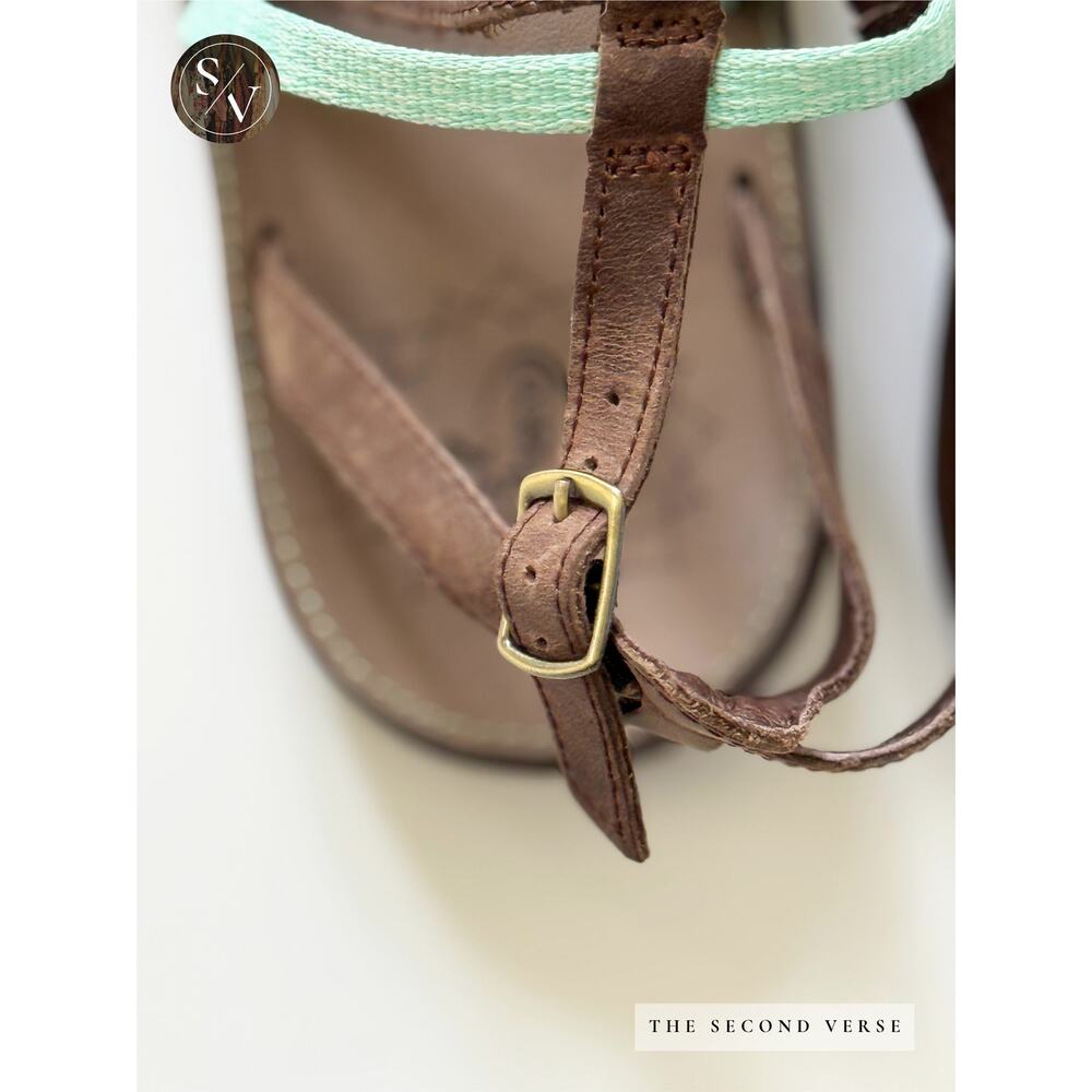 Chaco Womens Leather Loveland Brown Strappy Thong Gorpcore Casual Sandals Size 9 - Picture 2 of 5